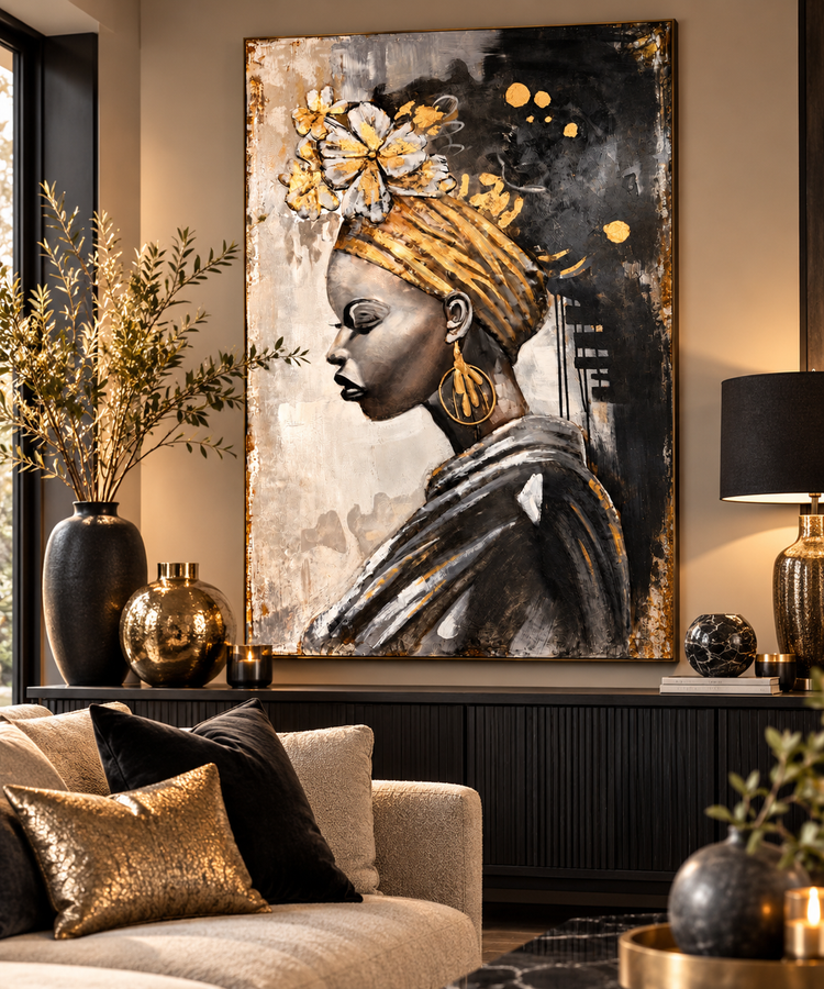 Golden Grace 3D Metal Wall Art