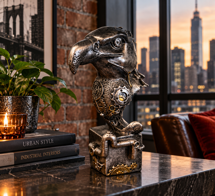 Steampunk Eagle Sculpture
