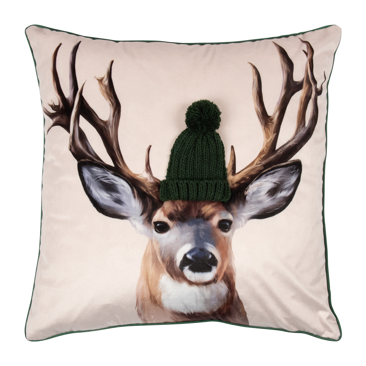 Reindeer Cushion Bobble Hat